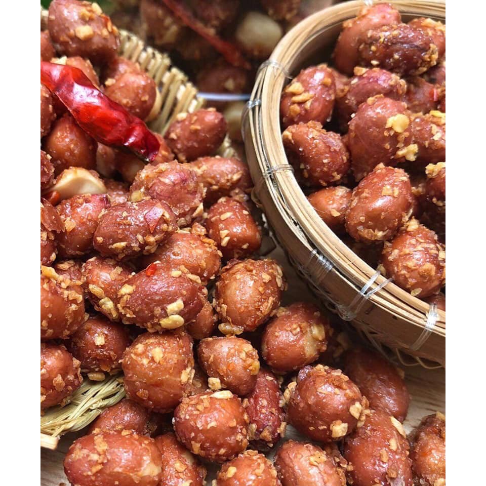 [ 500.Gram ] Đậu Phộng Rang Tỏi Ớt Giòn Ngon ( Lạc )