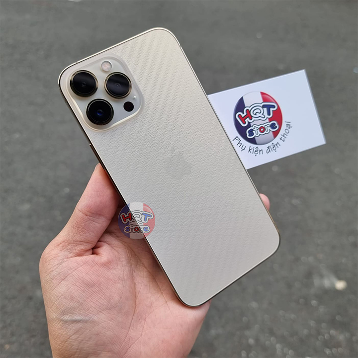 Dán decal vân carbon mặt lưng cho iphone 13 pro max / 13 pro / 13 / 13 mini
