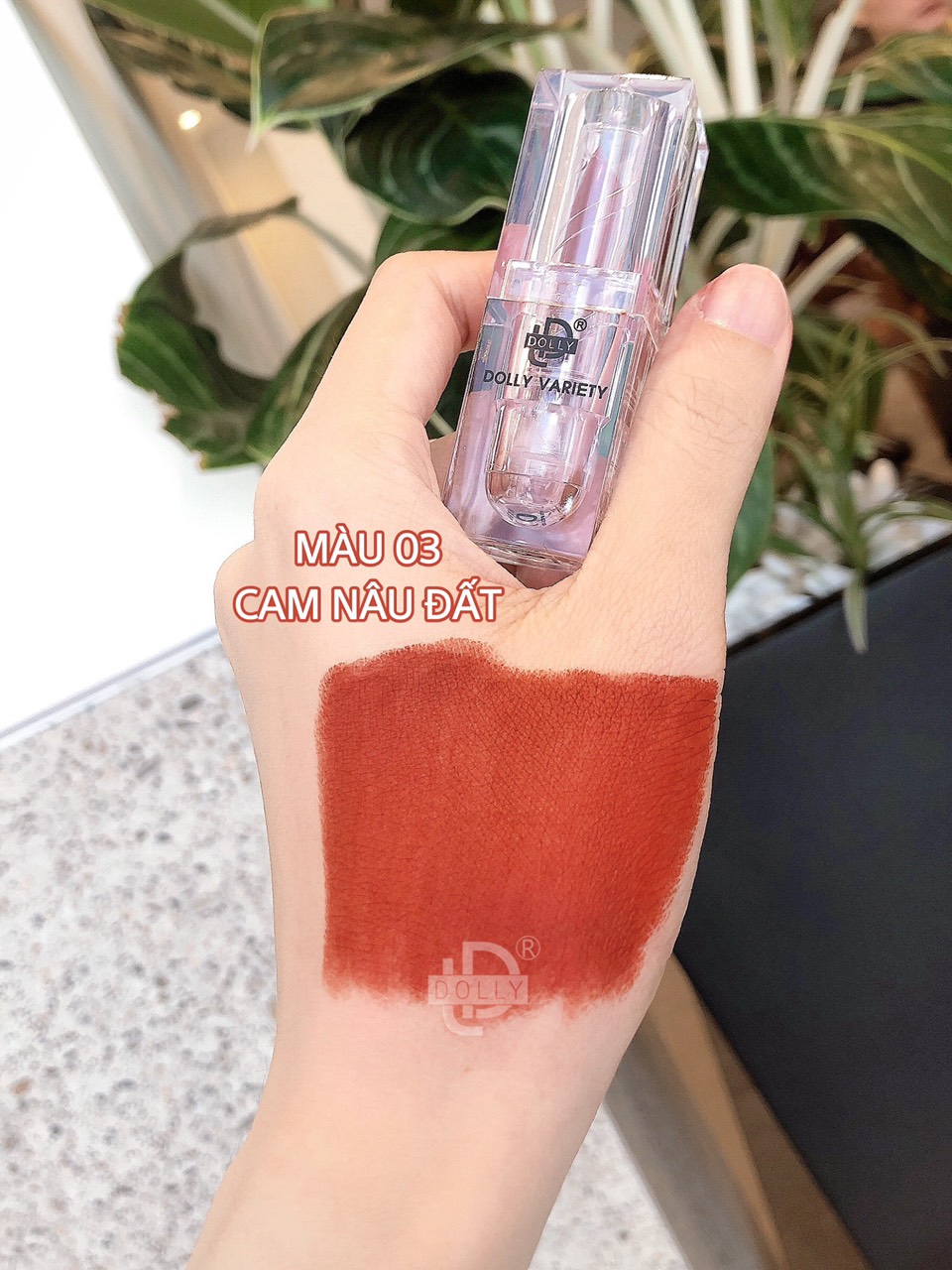 Son thỏi lì siêu mịn môi DOLLY VARIETY [Màu Cam nâu đất]