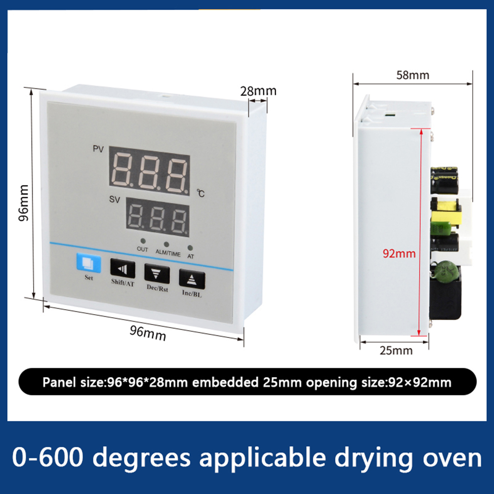 FocusAi PID Temperature Thermostat Controllers Centigrade AC 220V Temperature Controller for Home Brewing Oven Incubator