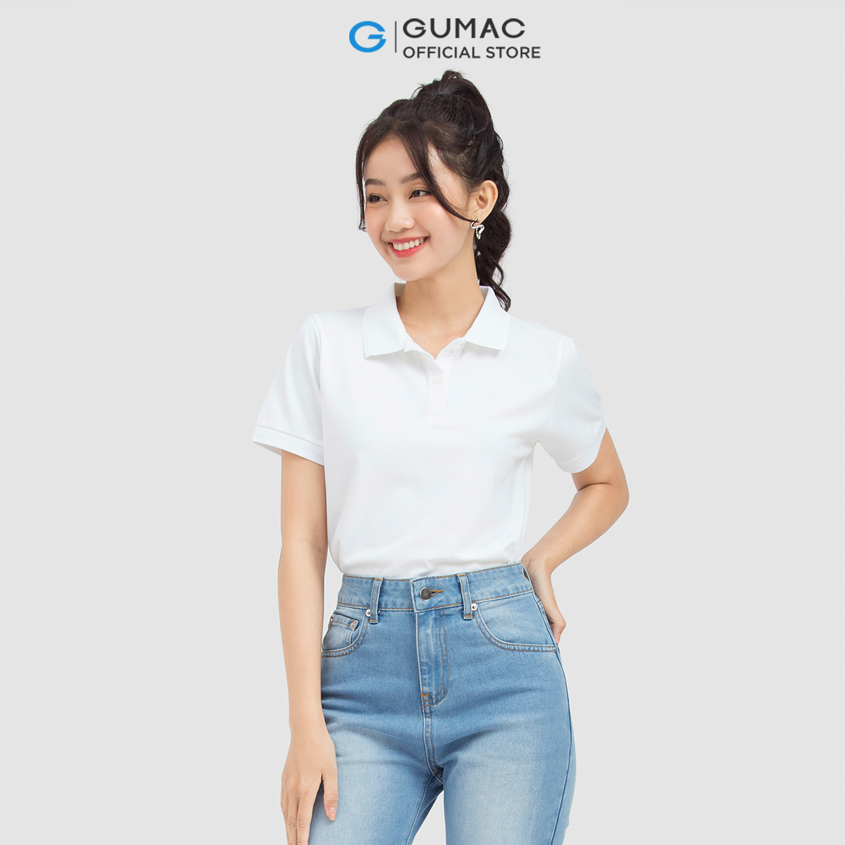 [15 - 17.5 | TẶNG QUÀ đơn từ 499K] Áo polo nữ GUMAC ATC06013 phối bo