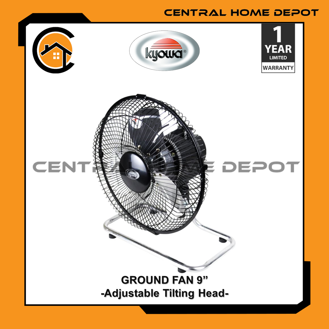 Kyowa Electric Fan 9" Desk Fan Ground Fan / KW6504 Lazada PH