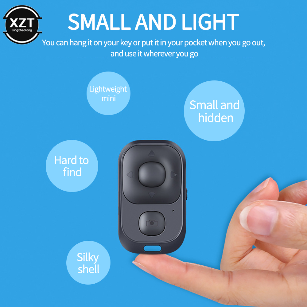 Small Pocket Remote Wireless Mini Selfie Remote Control Bluetooth-Compatible Shutter ...