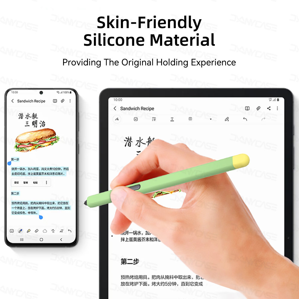 Silicone%20Pencil%20Case%20For%20Samsung%20S%20Pen%20Tab%20S7%20FE%20S8%20Plus%20S9%20Ultra%20S6%20Lite%20Stylus%20Touch%20Pen%20Cover%20Non-slip%20Protection%20Sleeve%20Case%20-%20Image%2010