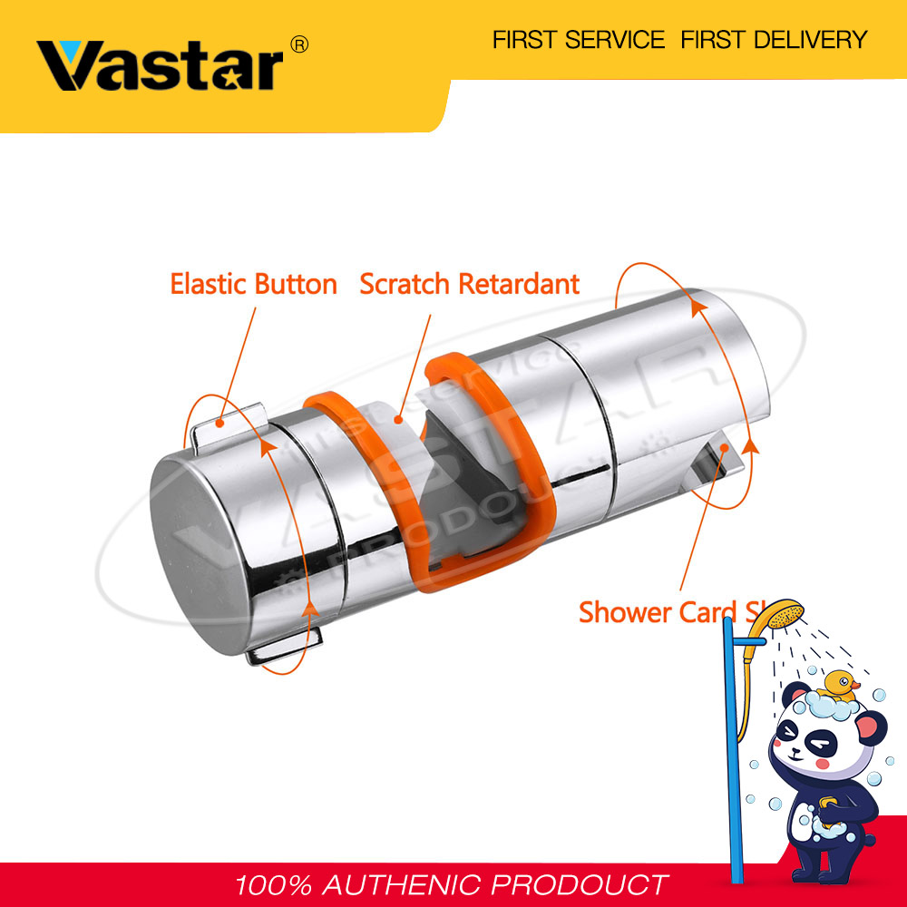 Vastar 1 Pcs Universal Slider Showerhead Holder Hand Shower Rail Head