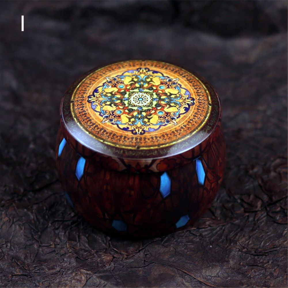 OKDEALS Coin Party Supplies Rose Tea Pot Tin Trinket Dampproof Container Sealed Jar Tinplate Drum-shaped Candy Iron Box
