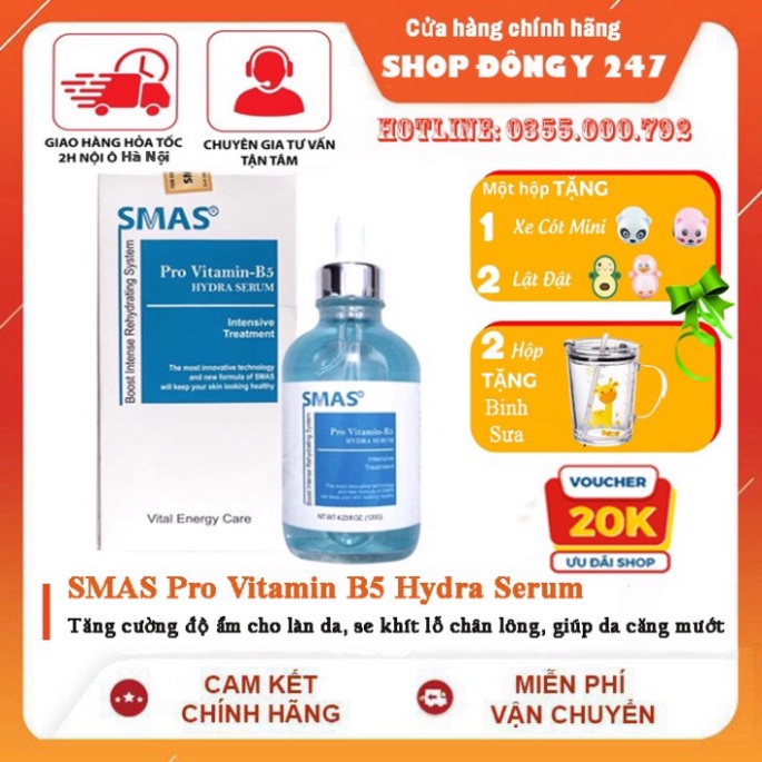 Serum Smas Pro B5 Hydra 120ml dưỡng ẩm phục hồi da