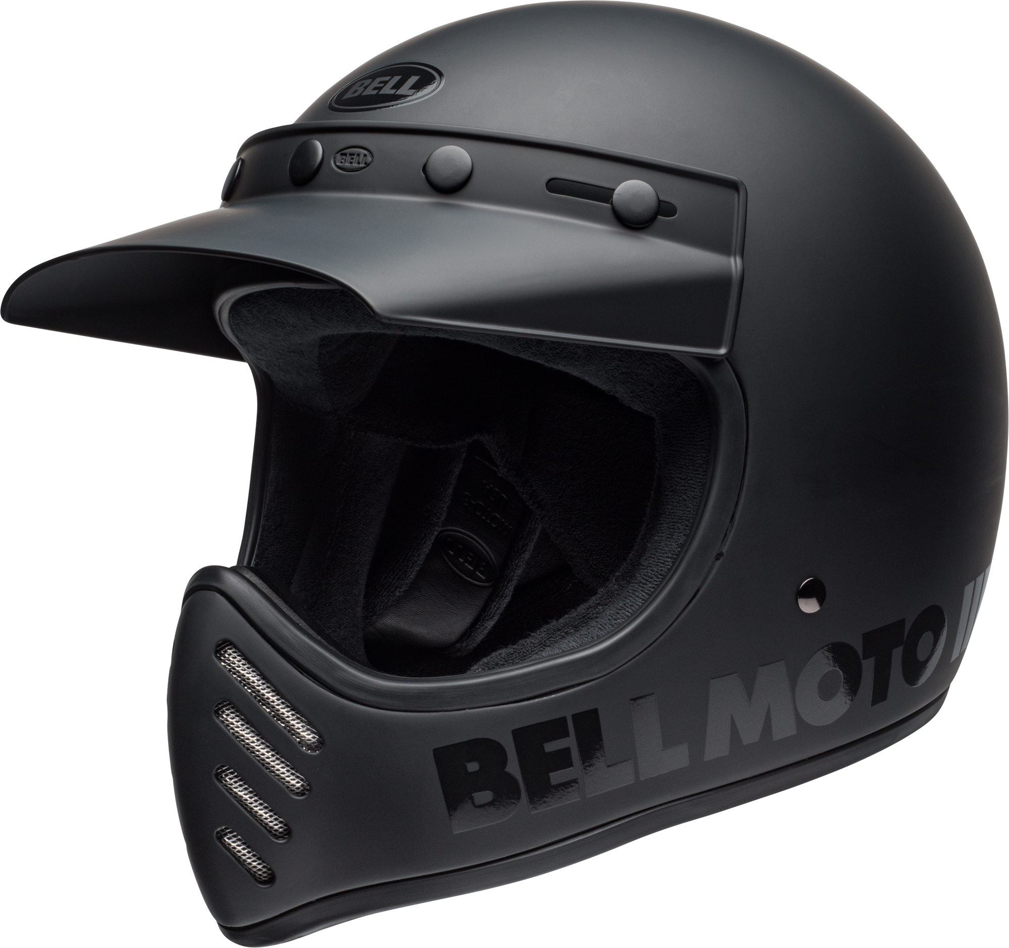 Bell Helmet Moto-3 (Classic Matte/Gloss Blackout) | Lazada Singapore