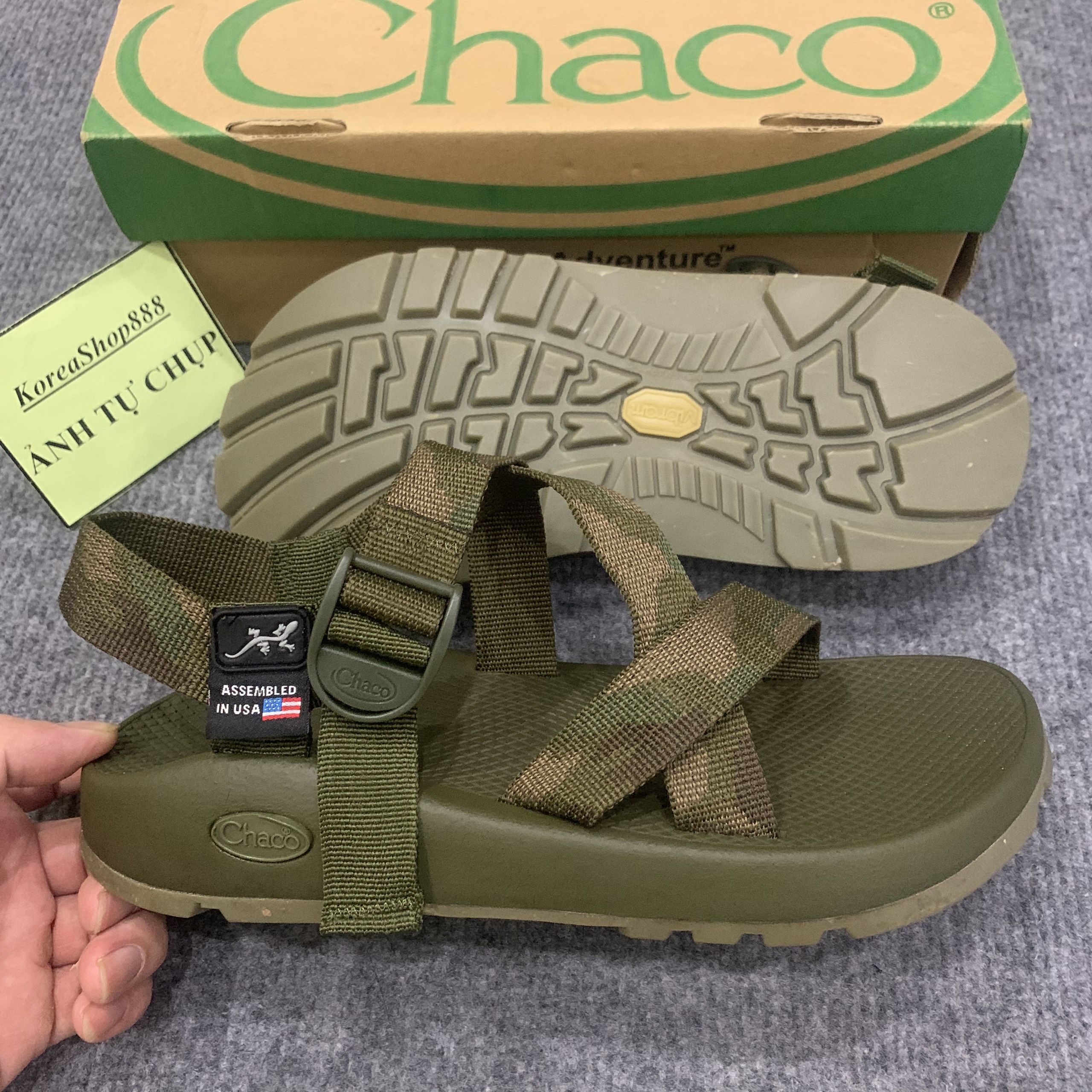Dép Sandal Nam Chaco Rằn Ri D35