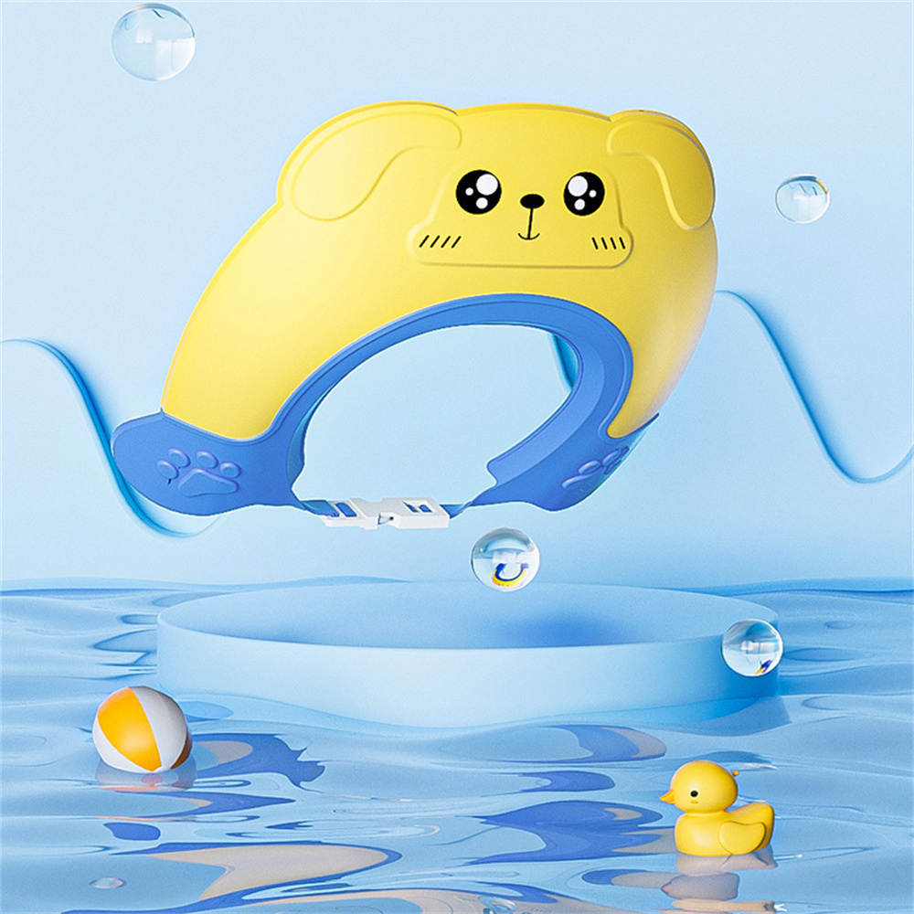 Sunday Alice 2023 NEW Childrens Shampoo Cap Baby Shampoo Cap Waterproof Ear Protection Baby Bath Shower Cap Adjustable Childrens Shower Cap