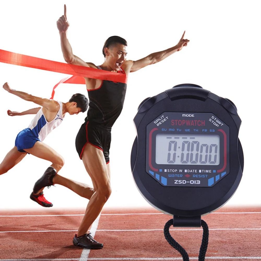 Hand Watch Digital Timer High-definition Large Screen Display Electronic Stopwatch Timer ...