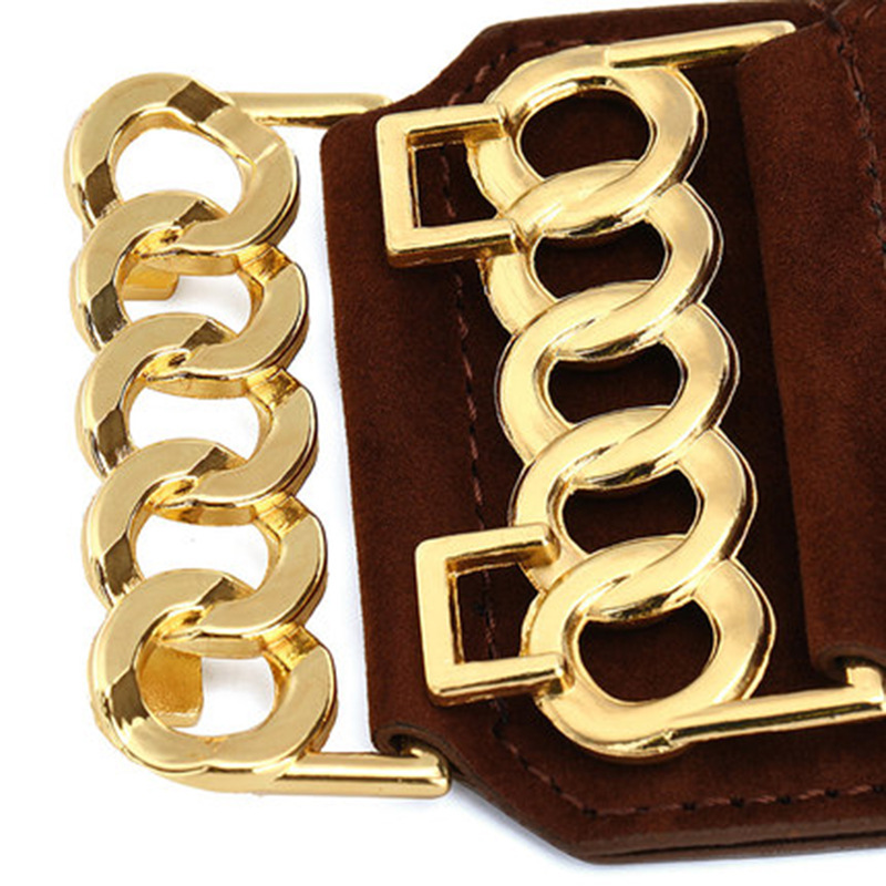New ladies suede elastic wide belt GM2014