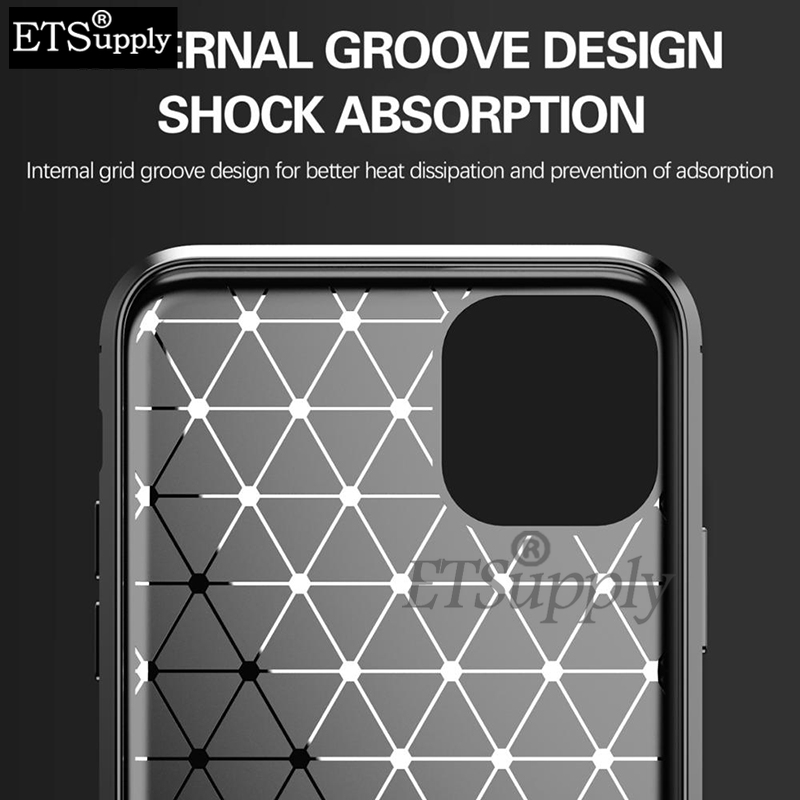 For OPPO A5 Pro Case Carbon Fiber Soft TPU Silicone Anti-fingerprint Shockproof Business Protection For OPPO A5 Pro.