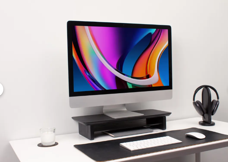 Maple Monitor Stand Wooden Monitor Riser Maple Desk Organizer ...