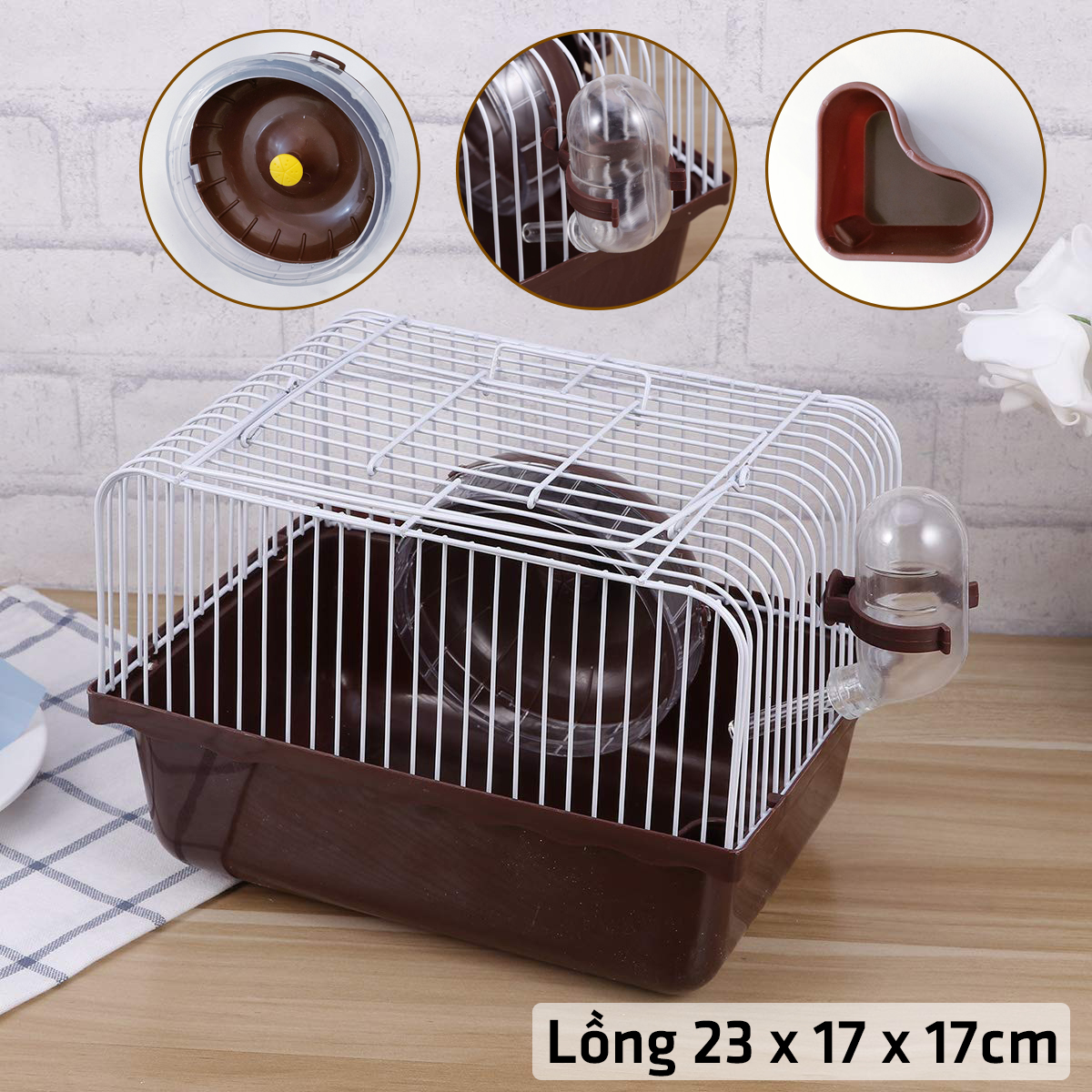 Lồng Chuột Hamster 23x17x17cm Legaxi HH30