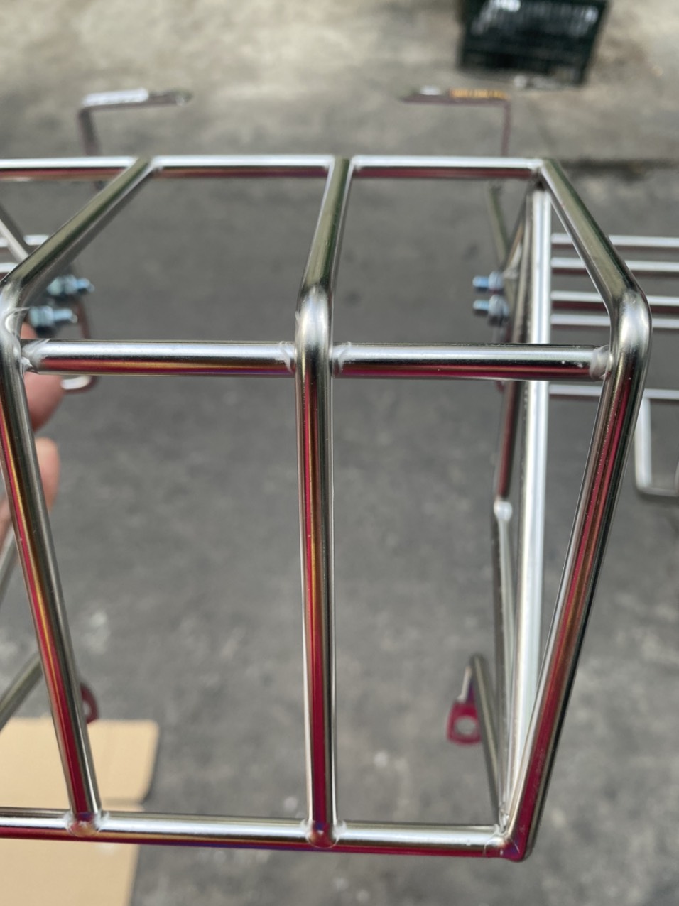 BẢO VỆ ĐÈN HẬU XE CUB 82 - DD - DH - CUSTOM INOX