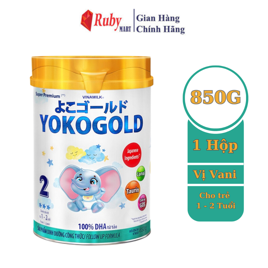 Sữa bột yoko gold 2 850g
