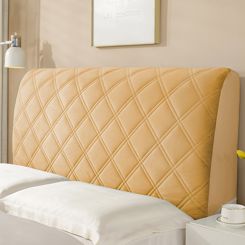 JJT [Miễn Phí Vận Chuyển]Dày da lộn đầu giường bao gồm đầu giường mềm Bìa headboard tựa lưng bao gồm chung đơn giản chống bụi bảo vệ bìa cho tránh va chạm.