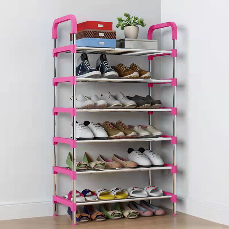 ANGELA HOME 6 Layer Shoe Rack Stainless Steel 6-tier Holds 21 Pair of ...