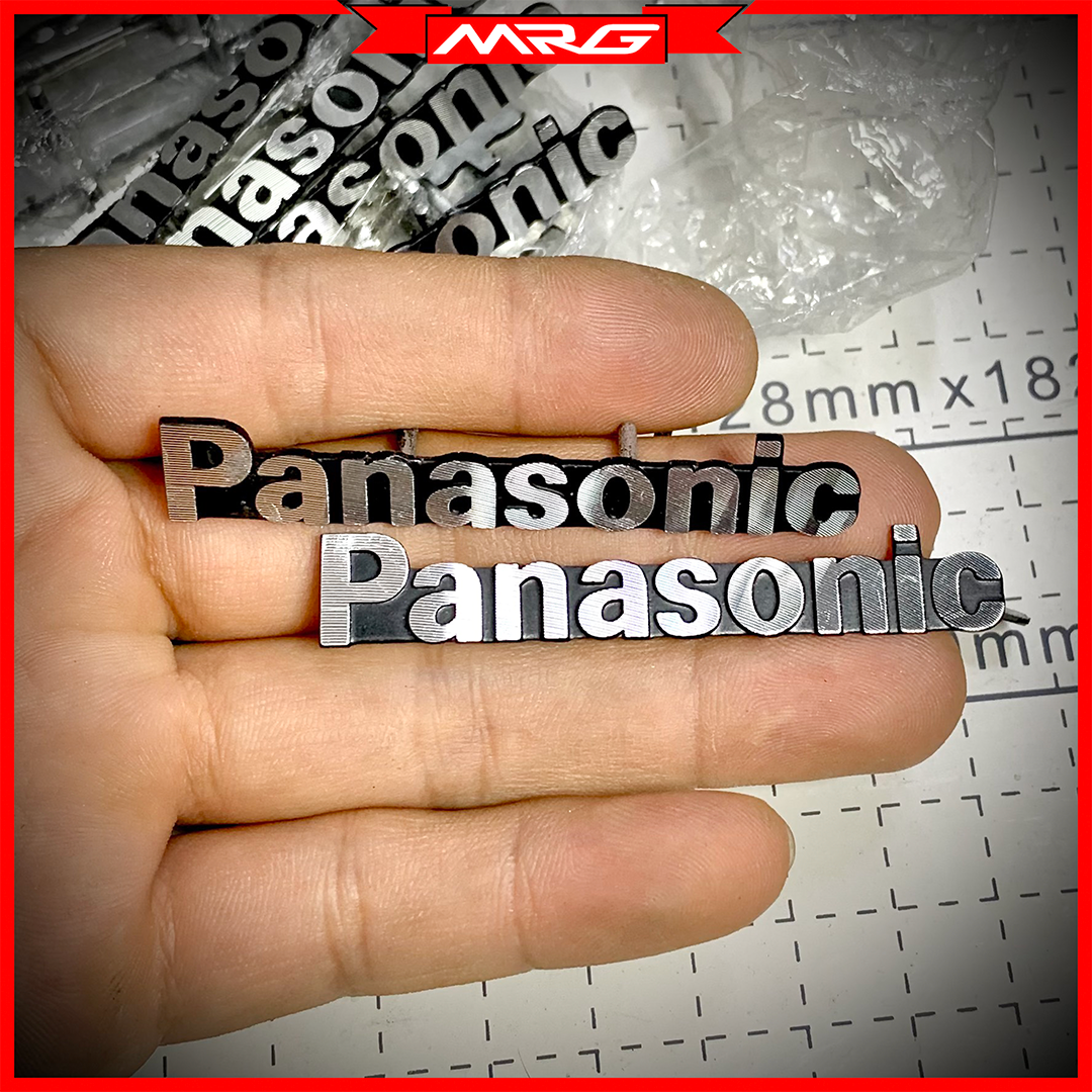 Tem/logo Panasonic nhôm, giá 1 chiếc.