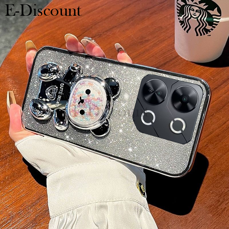 New%20Phone%20case%20itel%20P55%20P70%20P65%20Back%20cover%20with%20Gradient%203D%20Bear%20Folding%20Stand%20Bracket%20Luxury%20Slim%206D%20Plating%20Glitter%20Girls%20for%20itel%20P70%20P55%20P65%20case%20-%20Image%204