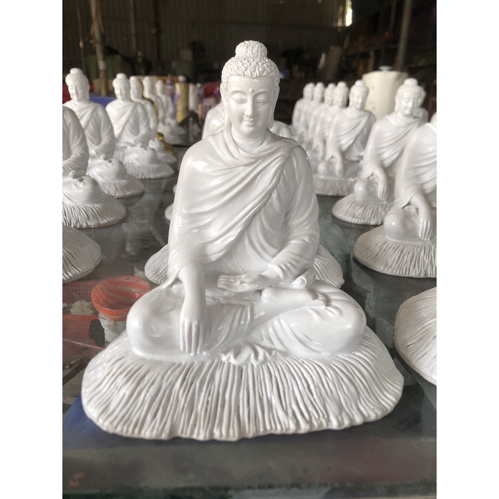 Tượng Phật Thích Ca 20cm - Chất Liệu Bột Đá, Sắc Nét