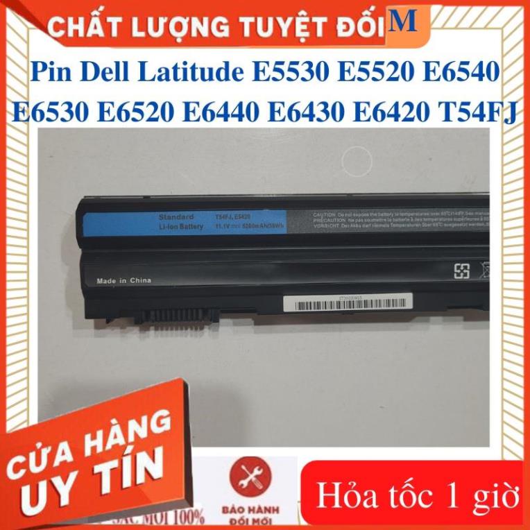Pin Dell Latitude E5530 E5220 E5520 E5420 E6540 E6530 E6520 E6440 E6430 E6420 T54FJ ,  vostro 3560 - 6 cell