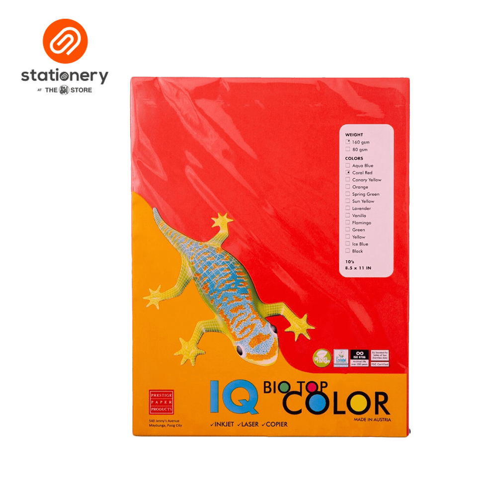 Avia Colored Paper Assorted Vibrant Colors Short 80gsm 250 Sheets