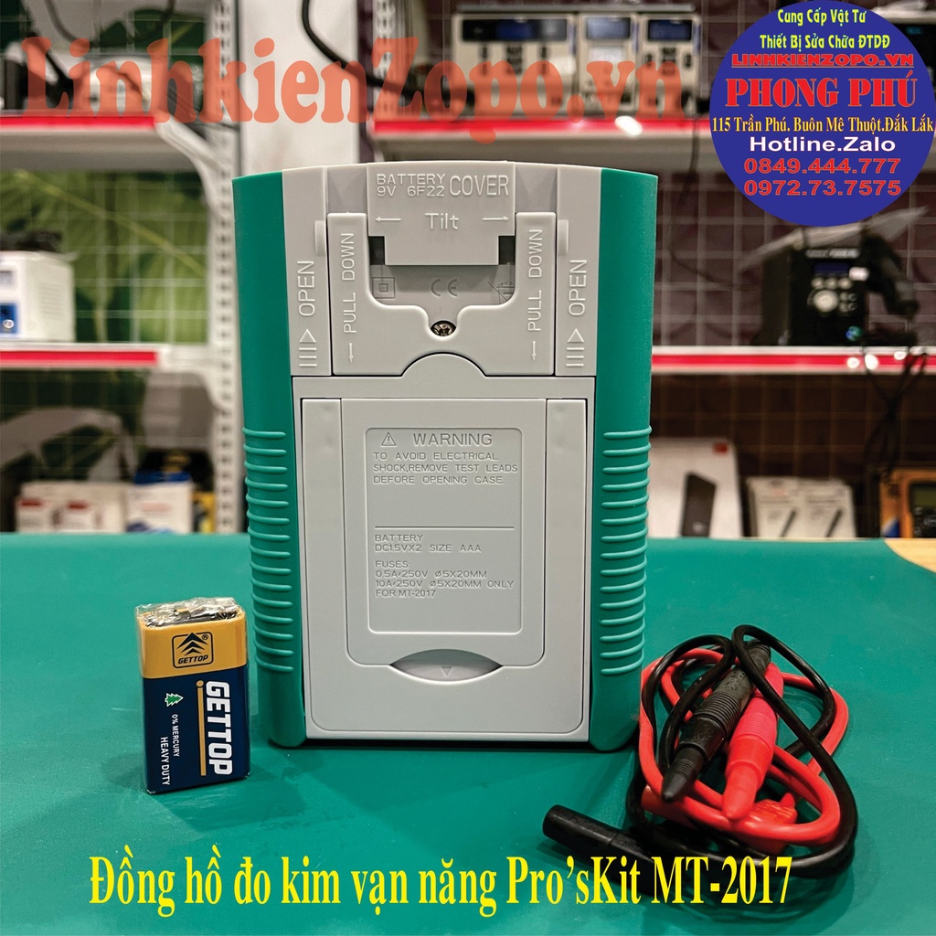 Đồng Hồ Đo Kim Pro’skit Chính Hãng MT-2017