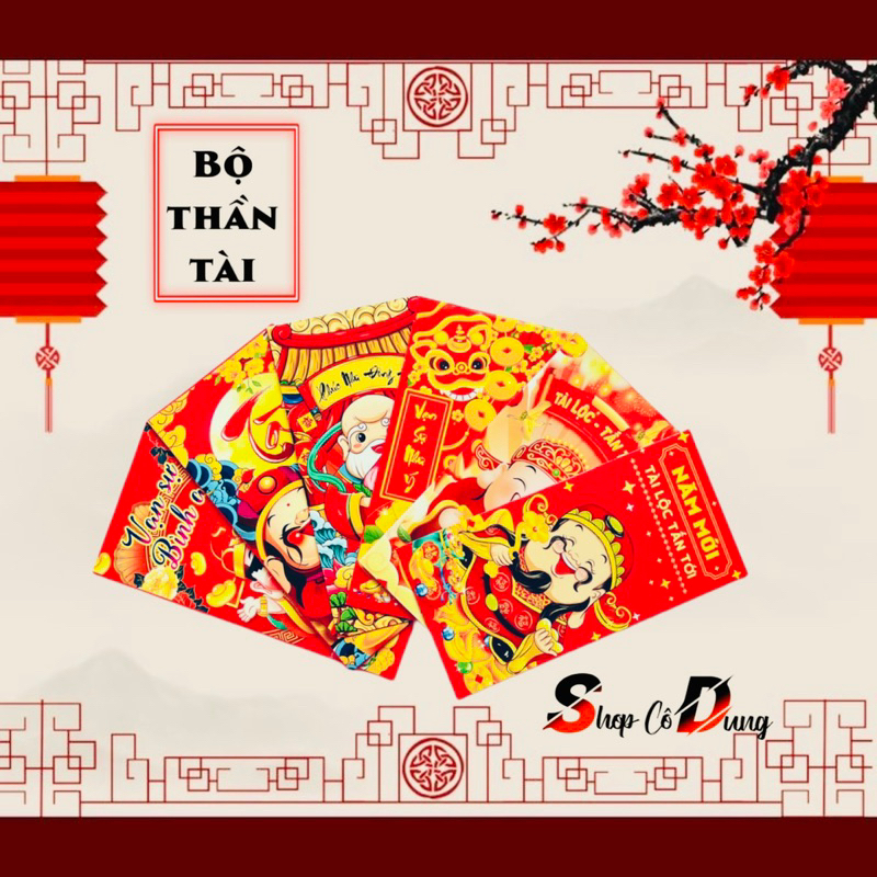 50 bao lì xì 5 xấp thần tài cực kì độc lạ, bao lì xì tết 2023