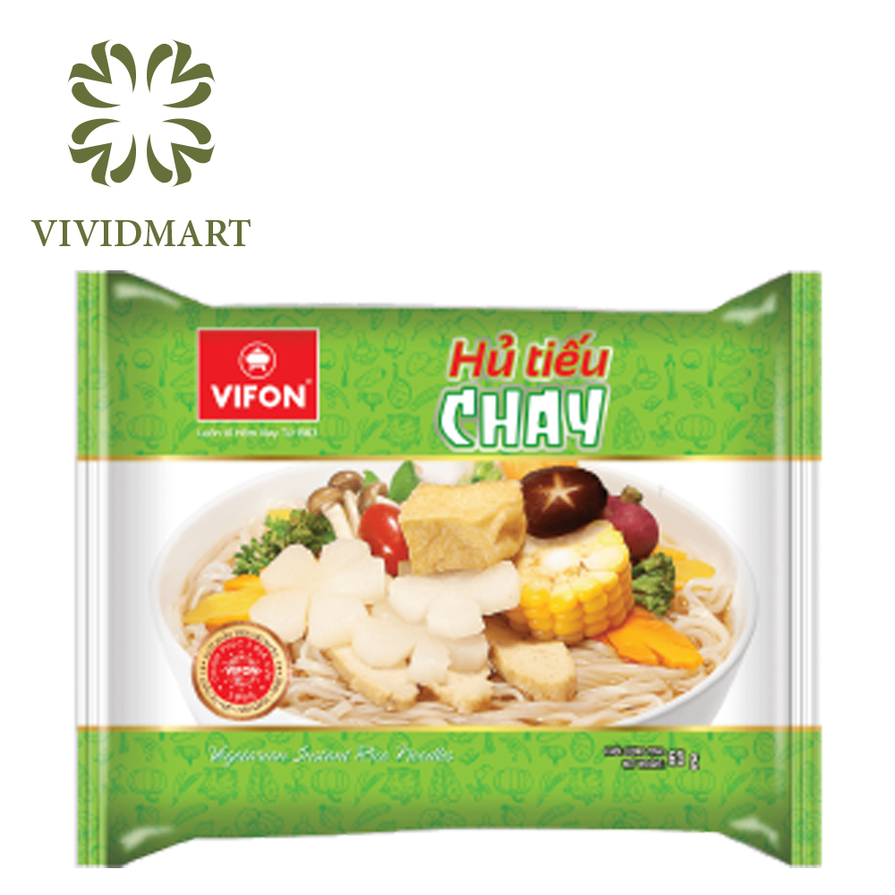 Hủ tiếu ăn liền vifon 04 vị: hủ tíu nam vang, bò kho, sườn heo, chay - gói 65g - vifon