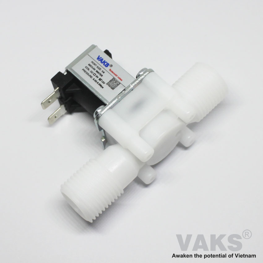 [HCM]Bộ van điện từ phi 21 N/C (Van thường đóng) kèm nguồn 12V 1A: Vcom 21