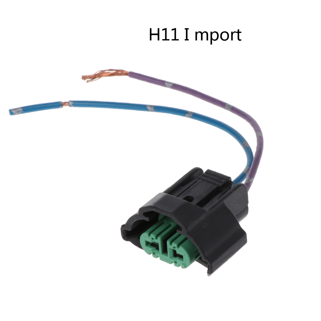 Import H11 Car Halogen Bulb Socket Power Adapter Plug Connector Wiring Harness