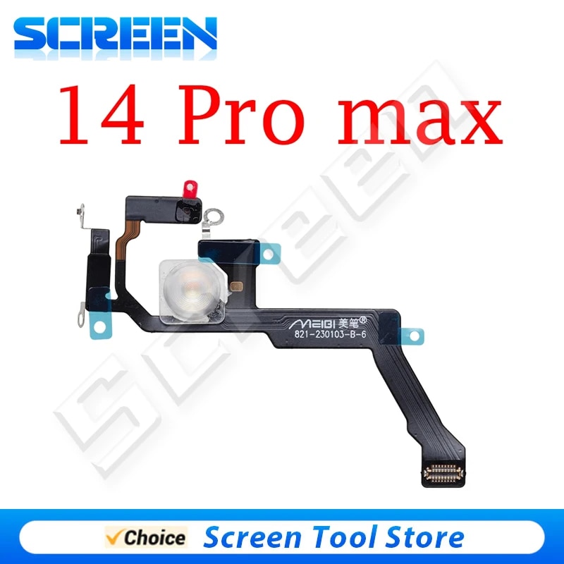 1pcs Proximity Distance Ambient Flash Light Sensor LED Flex Cable Repair Parts For iPhone 12 13 14 plus Pro max Repair Part. 