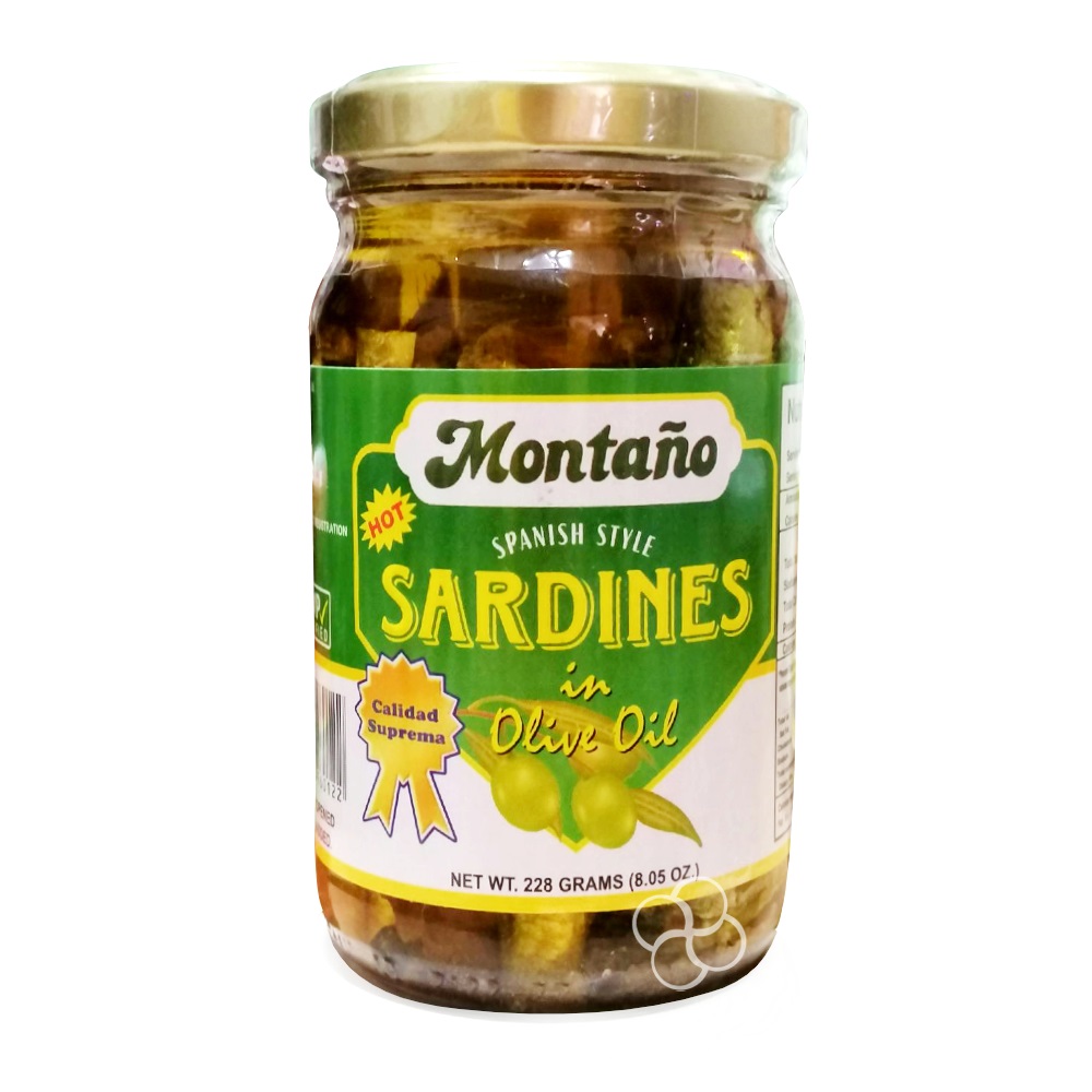 Montano Spanish Style Sardines in Olive Oil 228g | Lazada PH