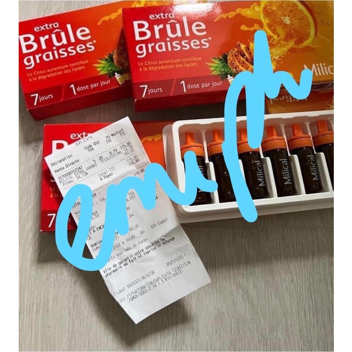 Thải mở giảm cân detox cam dứa Milical Brule graisse