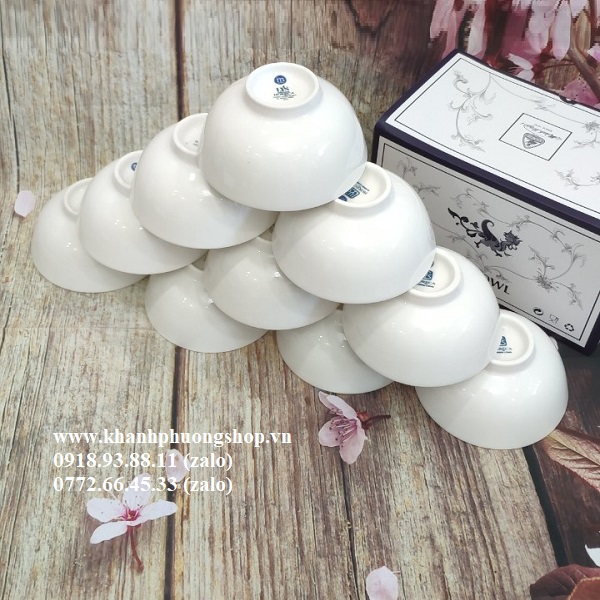 chén sứ lys trắng Minh Long - chén sứ lys trắng sứ Minh Long