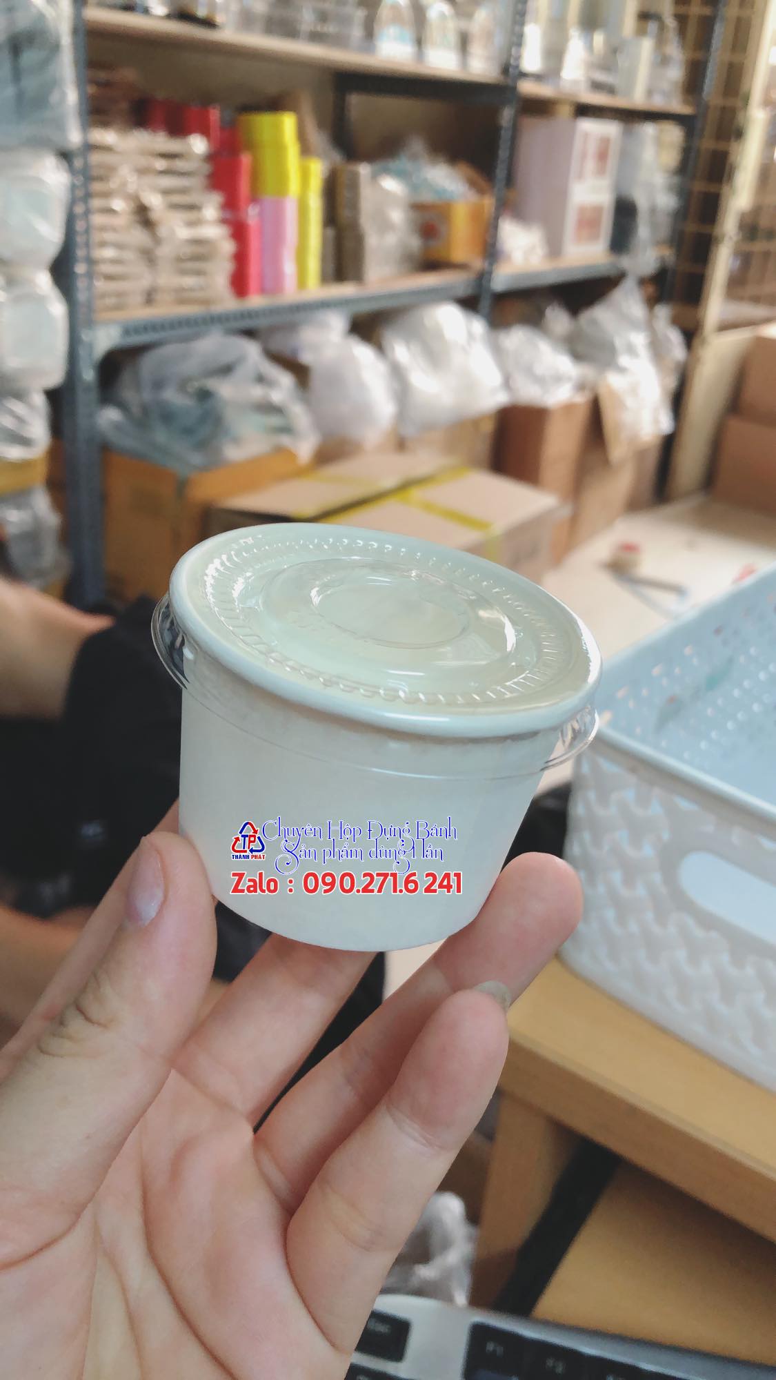 100 Hủ sốt giấy có nắp dung tích 95ml