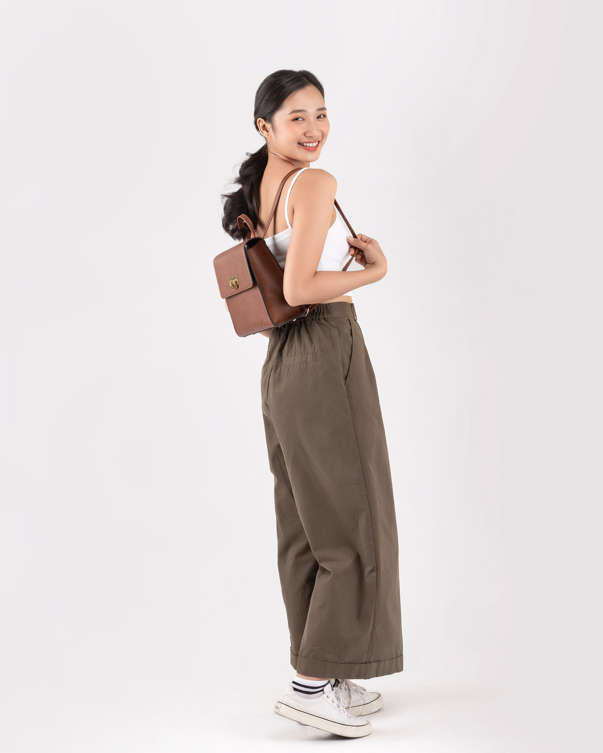 Balo Lata (Thời trang nữ công sở cỡ trung - Balo da BAL55)