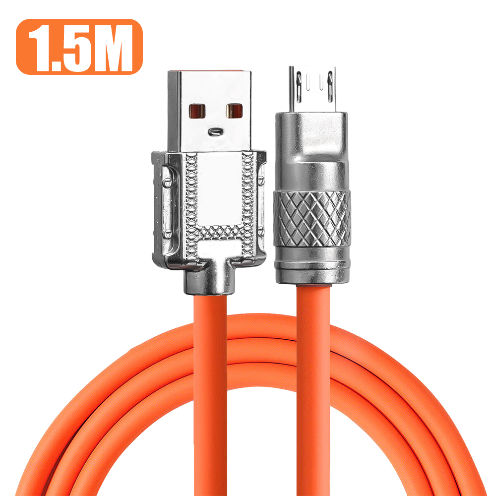 Redmi Usb Cable สายโทรศัพท์มือถือซิงค์อัลลอยไมโคร USB สายชาร์จได้ไว120W 6A ข้อมูลแอนดร ...