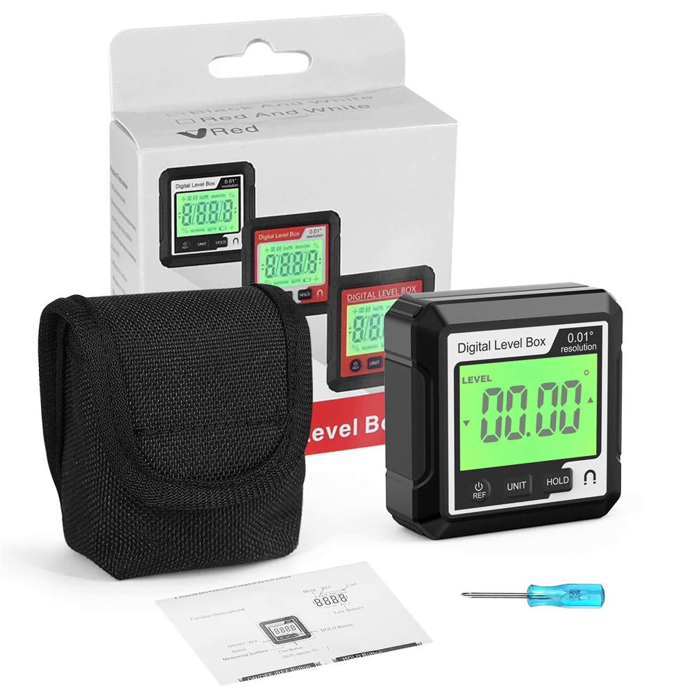 90 độ kỹ thuật số mức độ hộp thước đo góc Finder từ cơ sở chính xác Máy đo độ nghiêng Electron goniometers công cụ đo lường