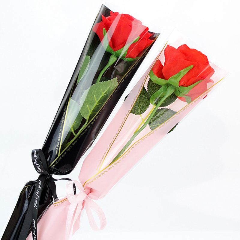 50pcs%20Single%20Rose%20Sleeves%20Flower%20Wrapping%20Bag%20Bouquet%20Packaging%20Bags%20Clear%20Cellophane%20Floral%20Wrappers%20For%20Valentine's%20Day%20-%20Image%204