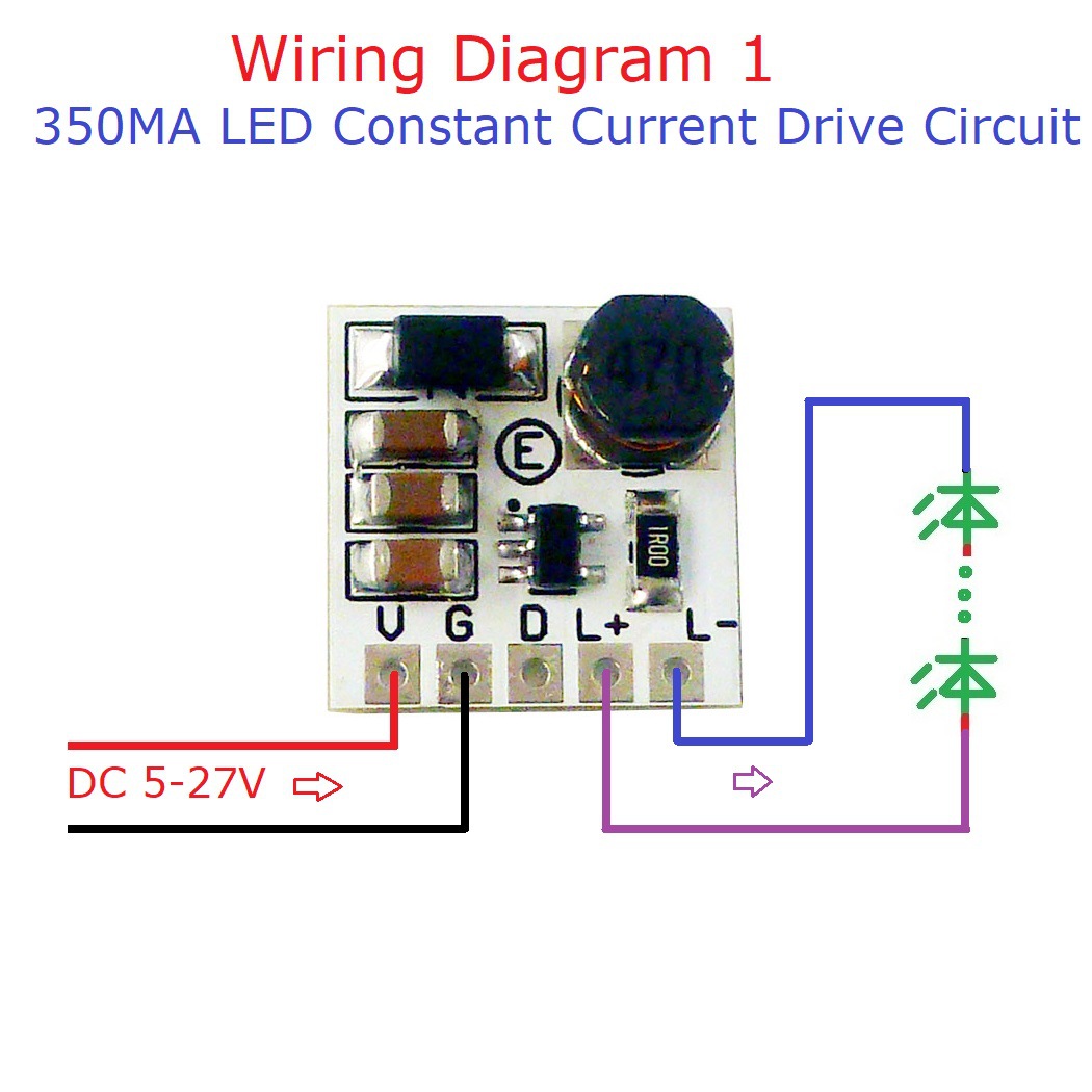 5PCS Mini DC 5-27V 350mA 8W Step-down HB LED Driver Module PWM Adjustable Controller DC-DC Buck Constant Current Converter