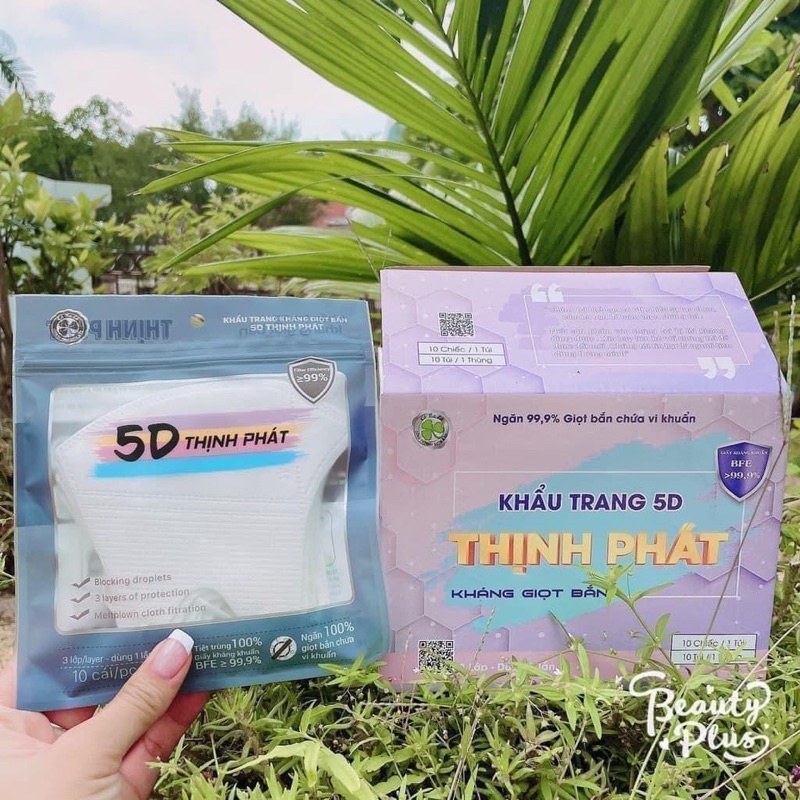 Thùng 200 chiếc khẩu trang 5D thịnh phát chính hãng