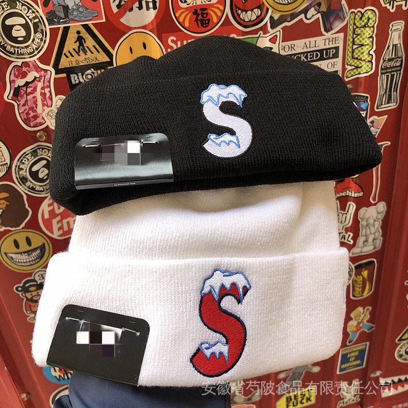 Supreme Cold Hat 20FW S Logo Beanie Snowflake Double-Sided Small