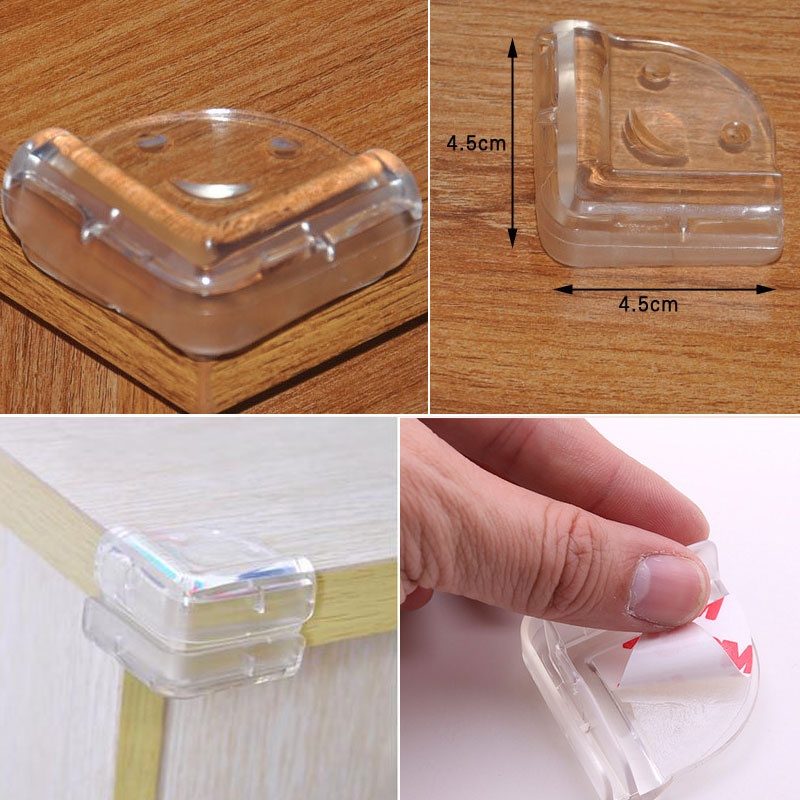 Set 4 bịt cạnh bàn silicon bảo vệ an toàn cho bé