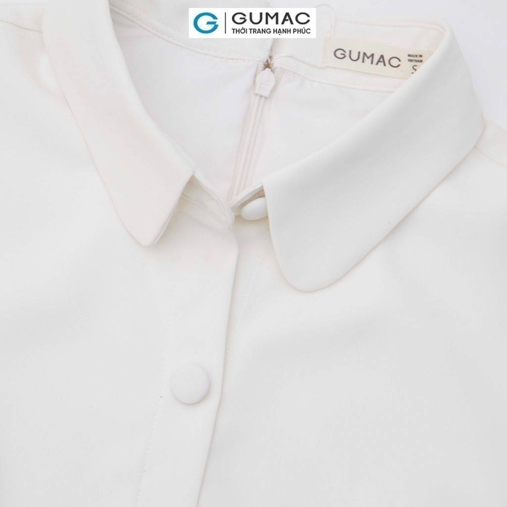 Đầm nữ A xòe xếp ly thời trang GUMAC DE03043