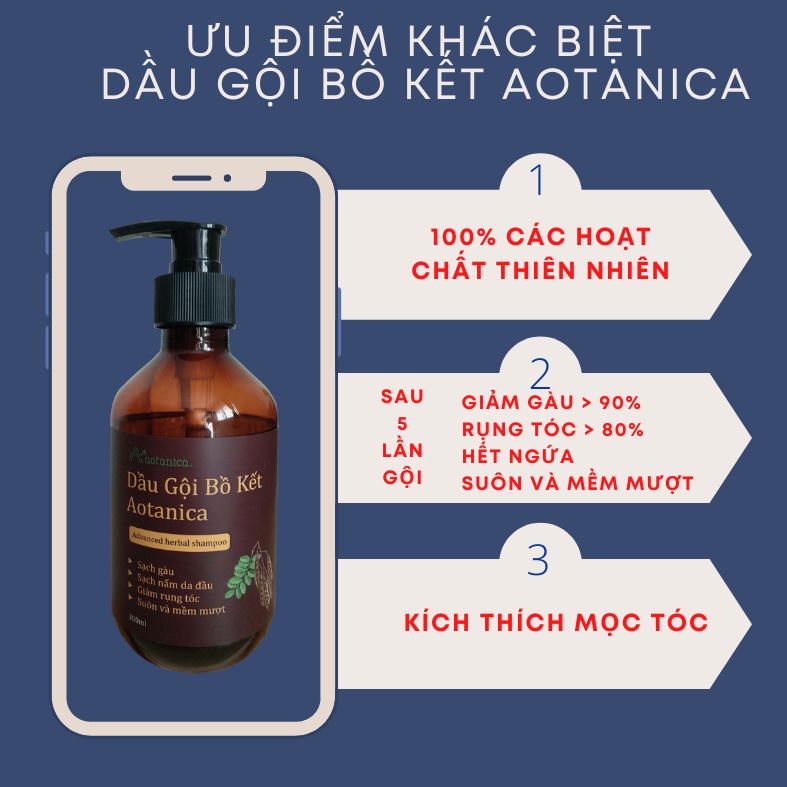 Combo Dầu gội và Dầu ủ tóc Aotanica