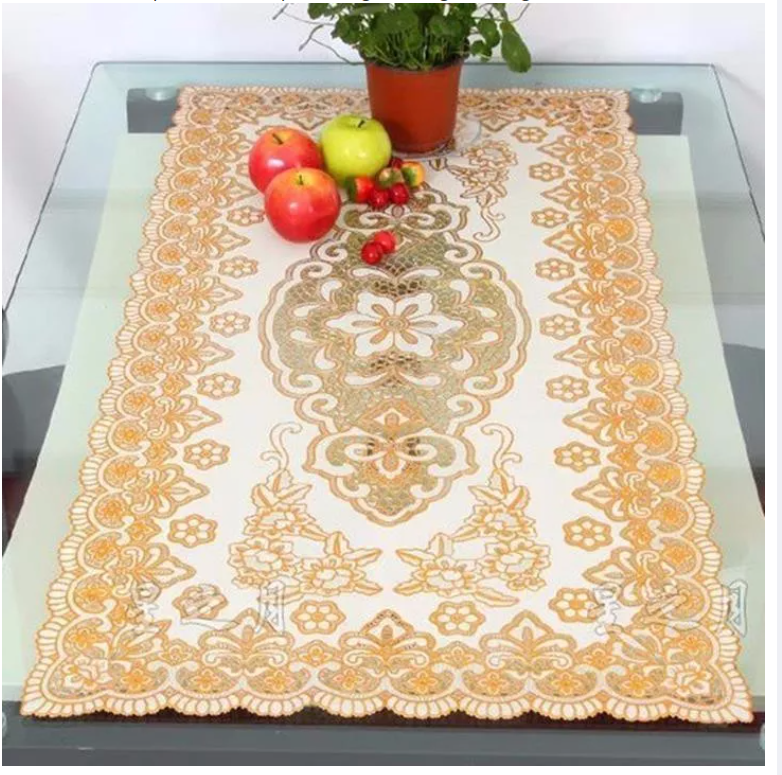 Khăn trải bàn 60*120cm hoa văn dập nổi - sang trọng