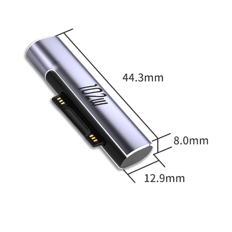 102W USB C Type C PD Fast Charging Plug Converter for Surface Pro 3 4 5 6 7 8 Go for Surface Book 1 2 3